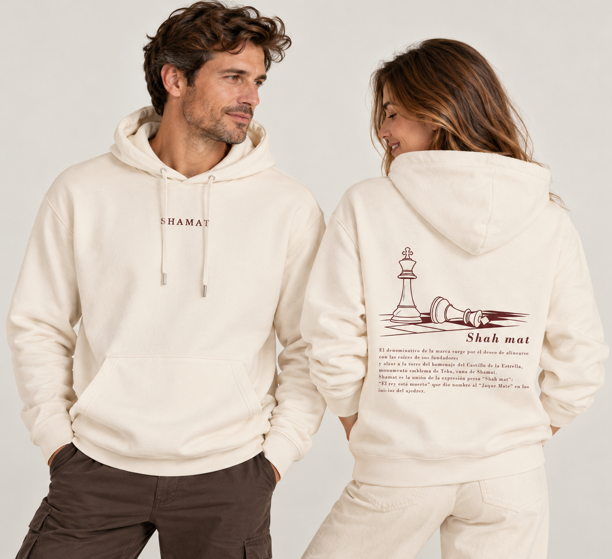 Sudadera con Capucha SHA MAT – Natural
