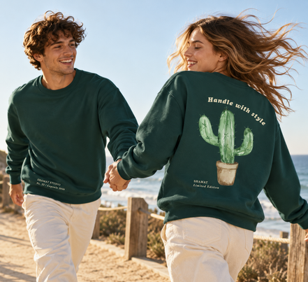 Sudadera Cuello Redondo Handle with Style – SHAMAT