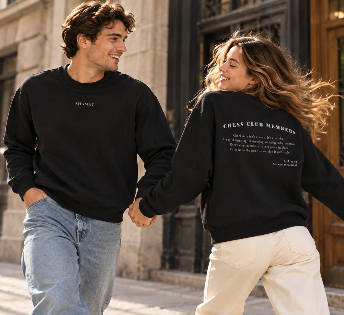 Sudadera Cuello Redondo Chess Club Members – SHAMAT