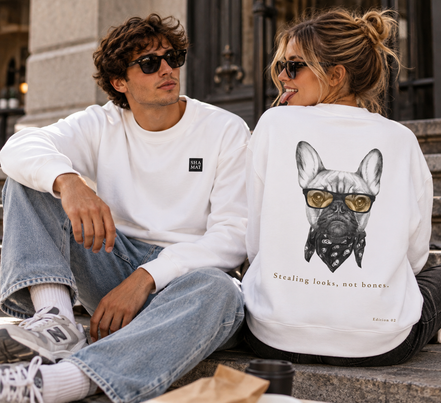 Sudadera Cuello Redondo Bulldog – SHAMAT
