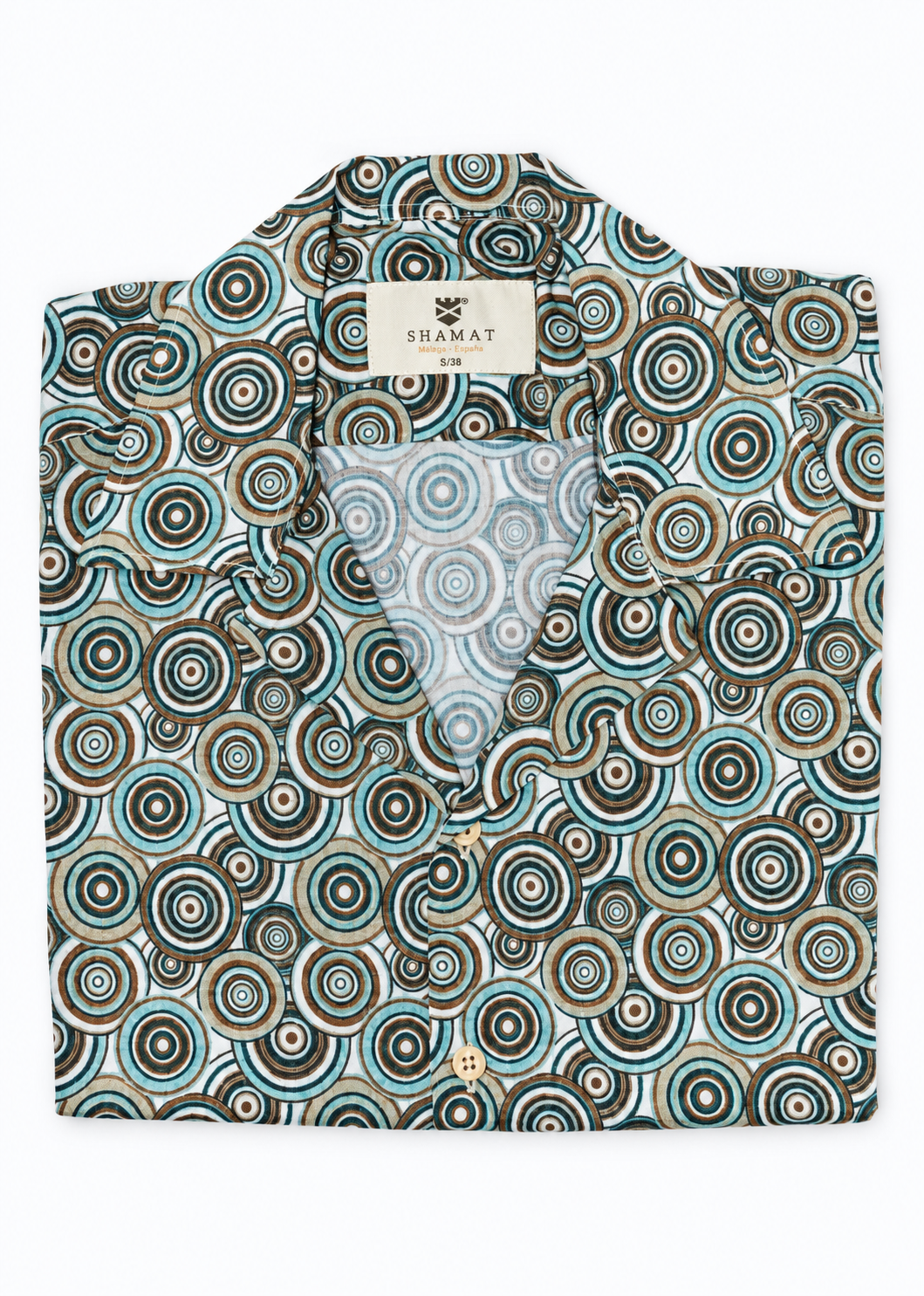 Camisa Bowling Círculos Retro 261306